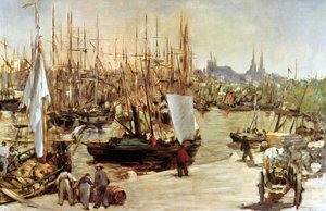 The Port of Bordeaux, 1871 by Édouard Manet